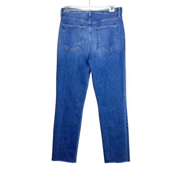 Frank & Eileen Derry Signature Ankle Jeans High Rise Raw Hem Medium Wash Size 29 - Picture 7 of 14